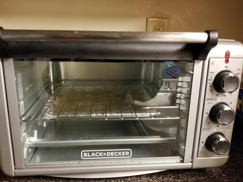 Dorm Black & Decker 4-Slice Toaster Oven - 1150W - Stainless Steel