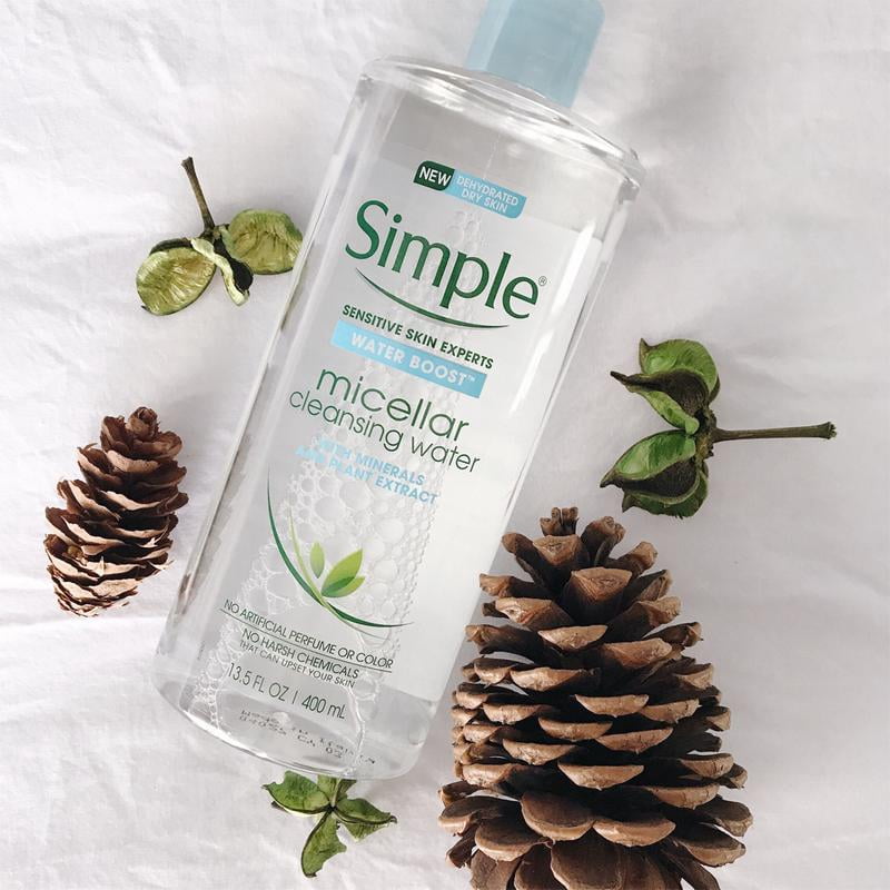 Simple Water Boost Micellar Cleansing Water, Hydrating for Dry