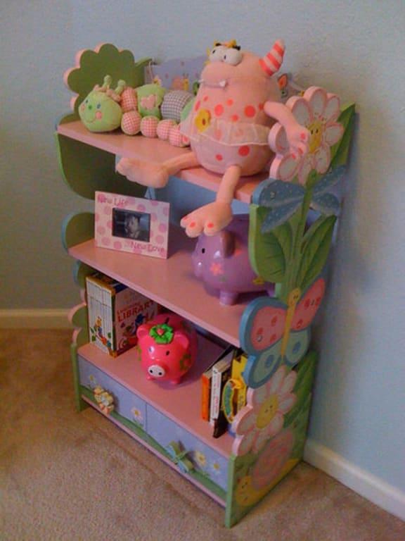 Magic Garden Kids Bookshelf 3 Tier With Storage Drawer Walmart