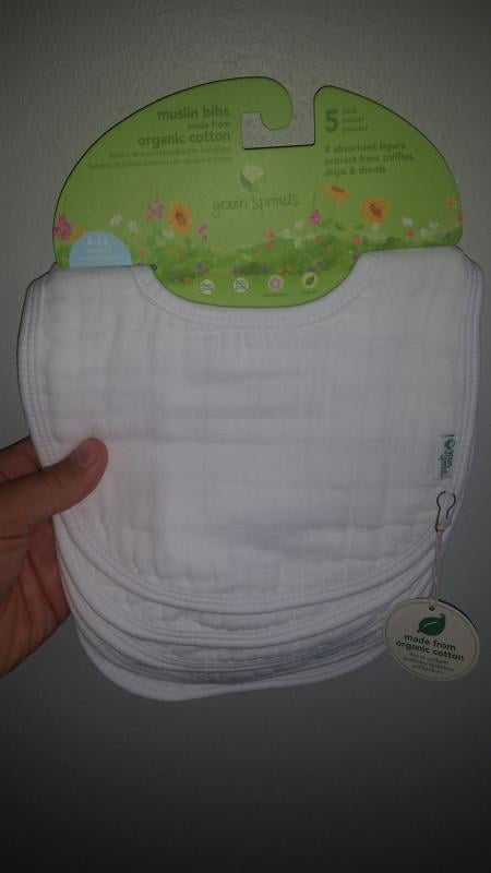 green sprouts organic muslin bibs