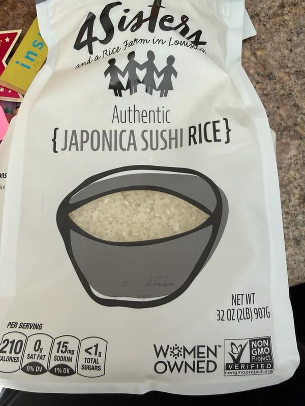 Customer reviews for 4Sisters Short Grain Japonica Sushi Rice, 32