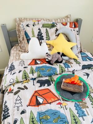 camping themed twin sheets