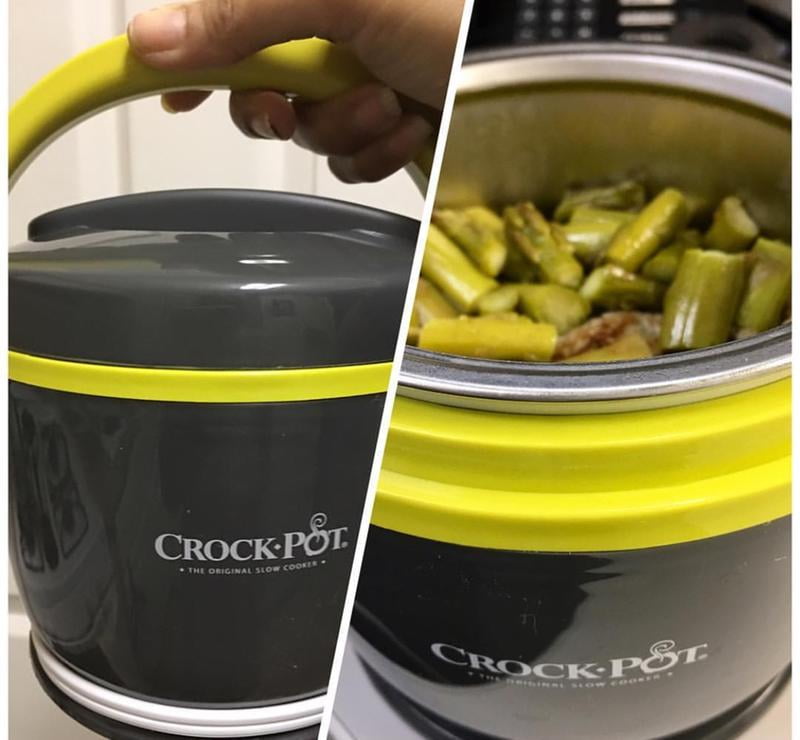 Crockpot Electric Lunch Box, Portable Food Warmer for On-the-Go Moonshine  Green