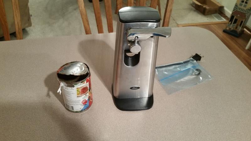 Retractable Cord Stainless Steel Electric Can Opener by Oster at