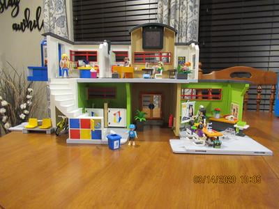  Playmobil Furnished School Building, Multicolor