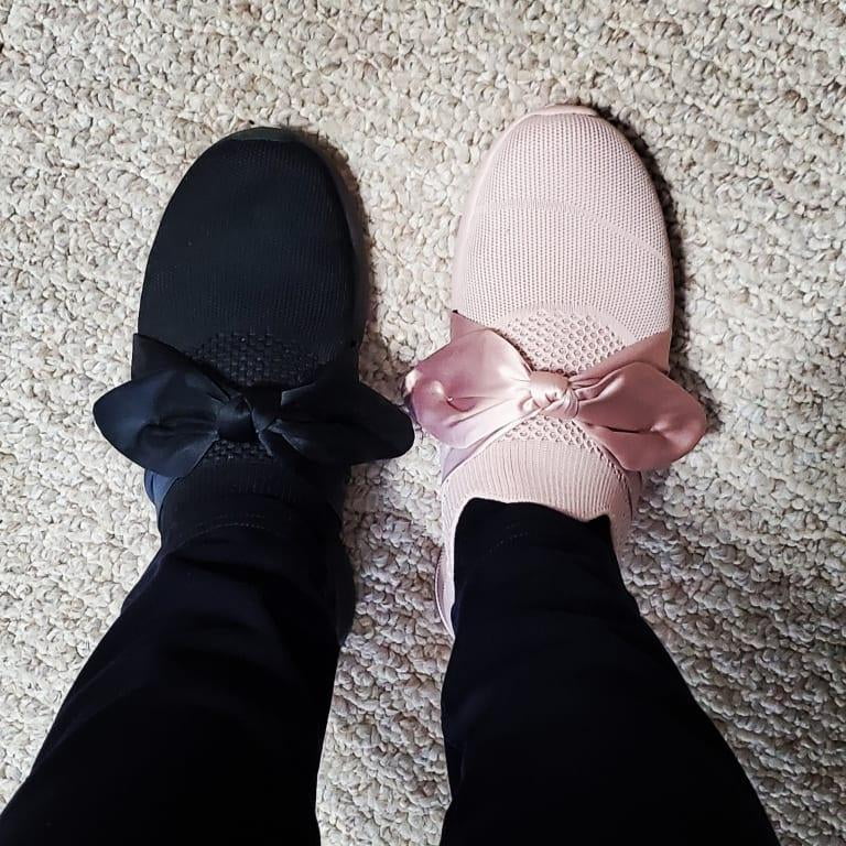 skechers bob squad bow black