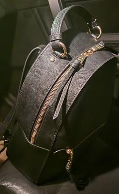 New COACH Jordyn Backpack, Gold Accents, Crossgrain Leather, Style