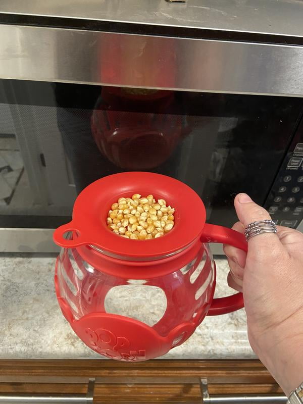 Microwave Popcorn Maker for Breakroom, Borosilicate Glass