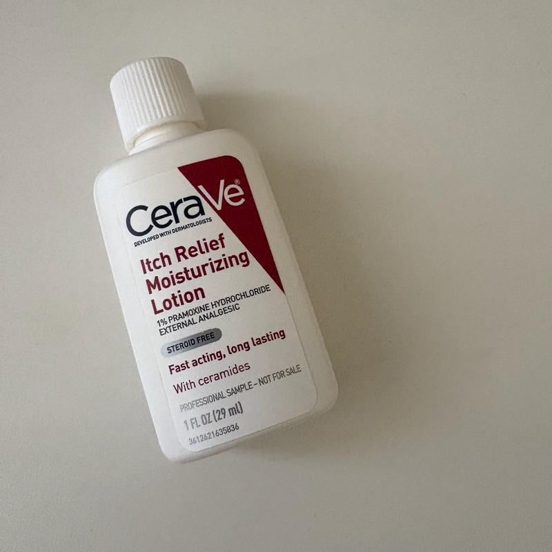 CeraVe Itch Relief Moisturizing Cream Body Lotion, Steroid-Free