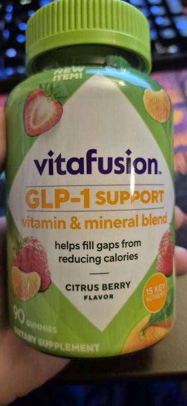 vitafusion glp-1 Customer reviews for vitafusion GLP-1 Support Multivitamin, Adult Gummy Vitamin, 15 Nutrients, Citrus Berry Flavor, 90ct