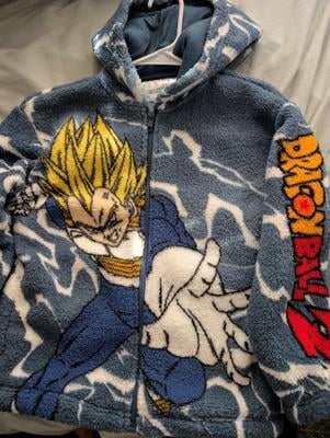 Dragon Ball Z Boys' Graphic Plush Hoodie Jacket, Sizes 4-12