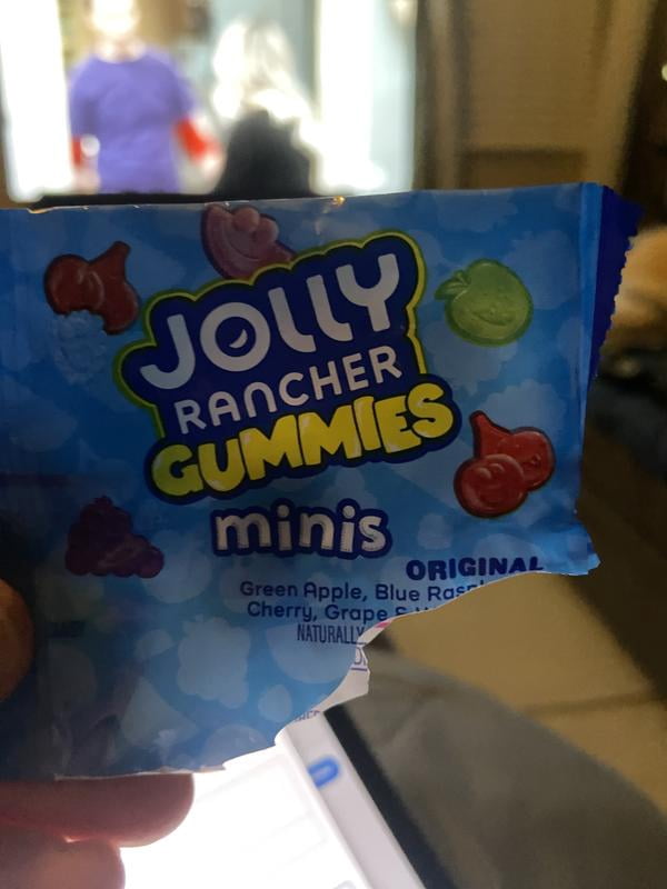 Jolly Rancher Gummies Assorted Fruit Flavored King Size Candy, Bag