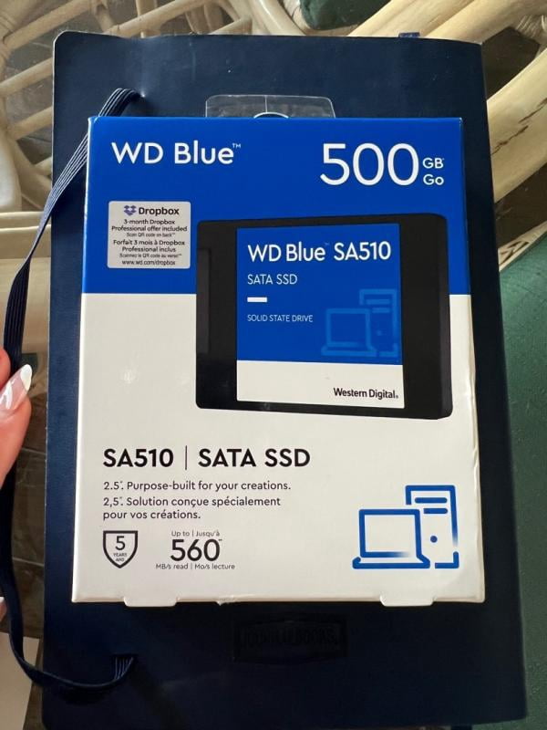 WD, SATA SSD, 500GB WD Blue SA510, 2.5‚Äù/7mm Internal Drive