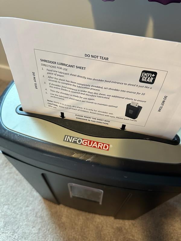 Pen+Gear Paper Shredder Self-Lubricating Sheets 12 Count for 8 9/16"" or larger entry" - Walmart.com Pen+Gear Paper Shredder Self-Lubricating Sheets 12 Count for 8 9/16"" or larger entry" - Walmart.com