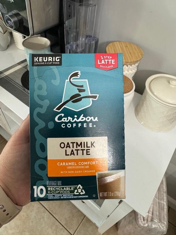 Customer reviews for Caribou Coffee, Caramel Comfort Oatmilk One Step Latte  Medium Roast K-Cup Coffee Pods, 10 Count | Walmart.com