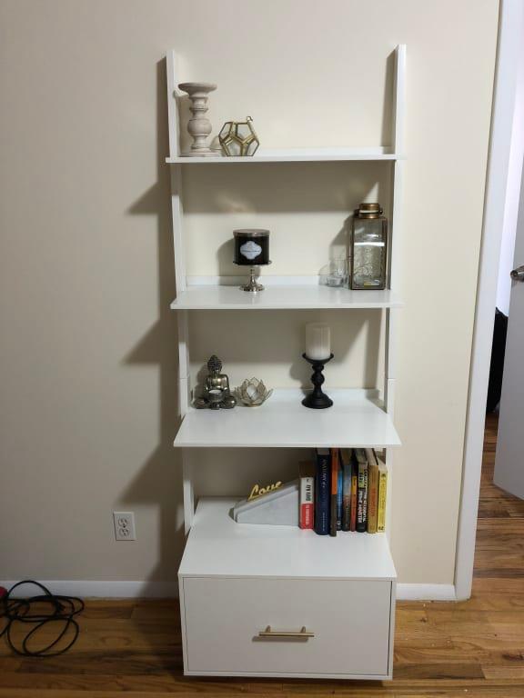 Convenience Concepts American Heritage Ladder Bookcase With File