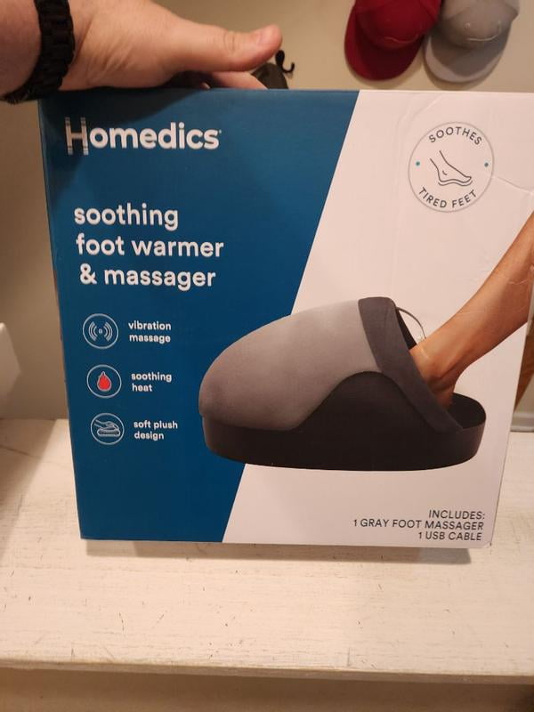 homedics vibration foot massager reviews HoMedics Shiatsu + Air 3.0 Foot Massager With Heat Massager, Color: White main image 0