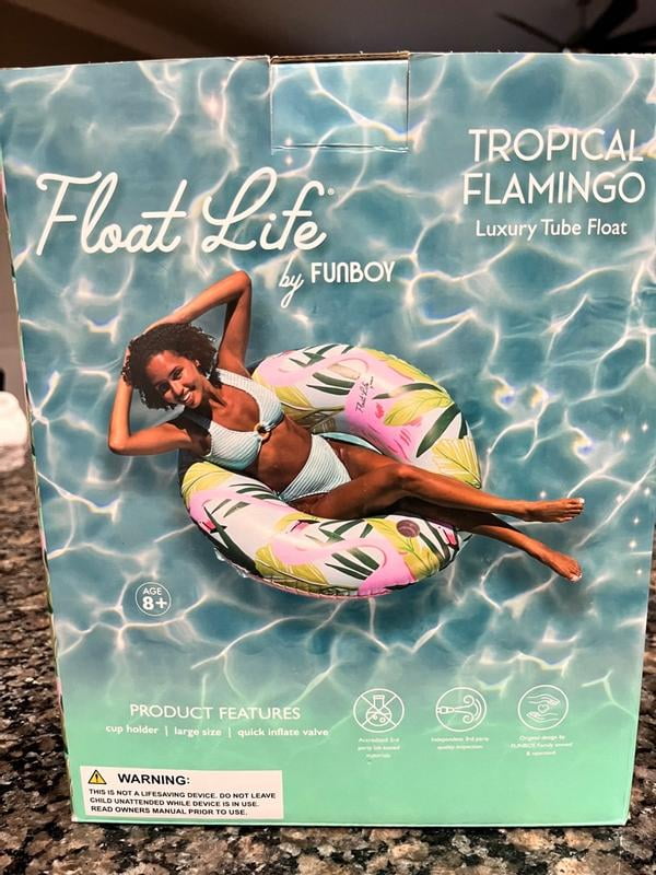 【NN914】選べる色FUNBOYビーチやプールに/フロート/Blue/2個set Float Life by Funboy Blue Twist Pool Float, Cup-Holder, 43