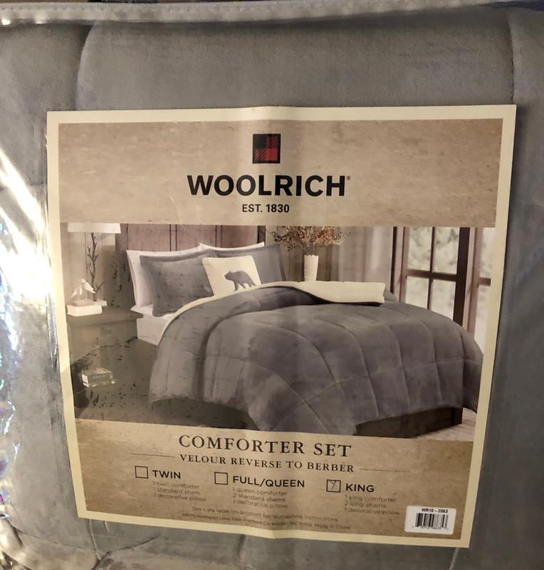 Woolrich Alton Plush To Sherpa Fleece Comforter Set Walmart Com
