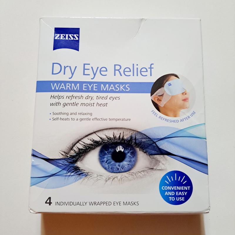 ZEISS Dry Eye Relief Warm Compress Heated Eye Masks, 4 Pack