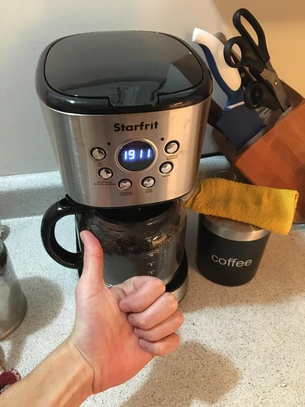 Starfrit 12-Cup Drip Coffee Maker Machine, Silver at Tractor