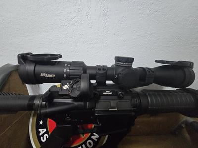 Sig Sauer WHISKEY4 3-12x44mm Riflescope w/ SFP Quadplex Reticle