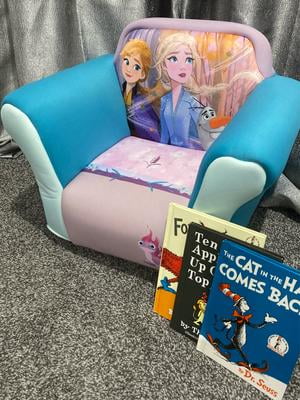 Disney Frozen II Upholstered Chair with Sculpted Plastic Frame by Delta Children Walmart