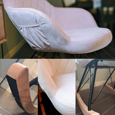 little seeds monarch hill dahlia upholstered nursery rocker