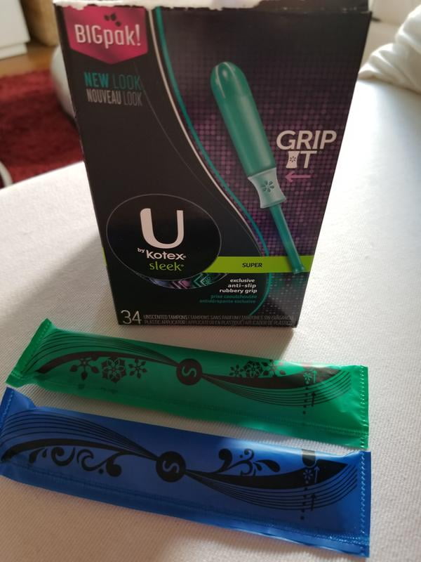 U By Kotex Sleek Tampons Super Absorbency Fragrance Free 34 Count Walmart Com Walmart Com