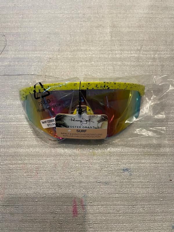 Panama Jack x Foster Grant Yellow Wraparound men's Sunglasses