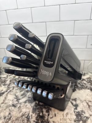 Ninja 17-Piece Knife Set with Built-in Sharpener and NeverDull