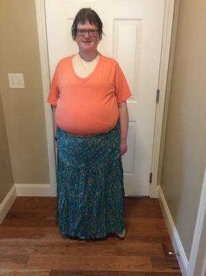 Womens Reversible Boho Maxi Skirt - Patchwork Floral Long Skirt by