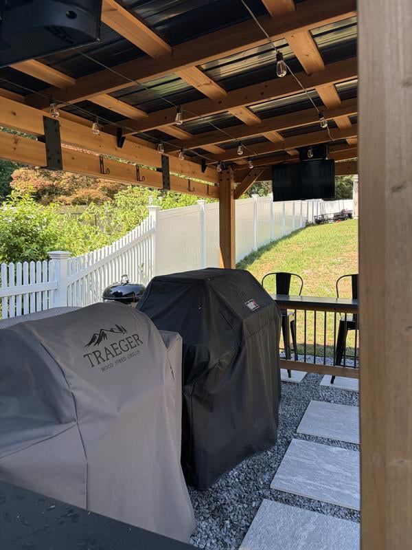 歩行者天国　deck2のみ Backyard Discovery, Wooden Carport, 20'x 20', Cedar with Steel