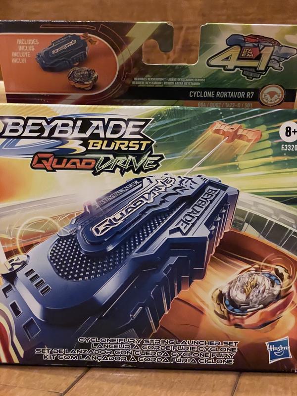 Set Beyblade Burst Quad Drive Con Lanzador Cyclone Fury 001 Set Beyblade Burst Quad Drive Con Lanzador Cyclone Fury 001