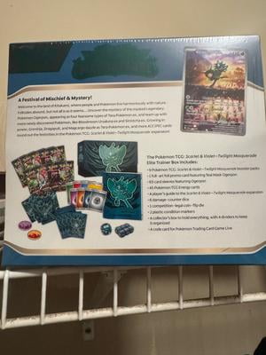 Free Shipping! Pokemon Trading Card Game Scarlet Violet Twilight Masquerade  Elite Trainer Box with Ogerpon Promo and Accessories - Walmart.com