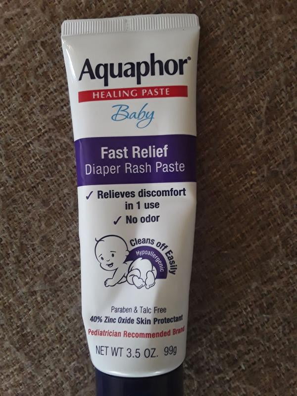 aquaphor baby fast relief diaper rash paste