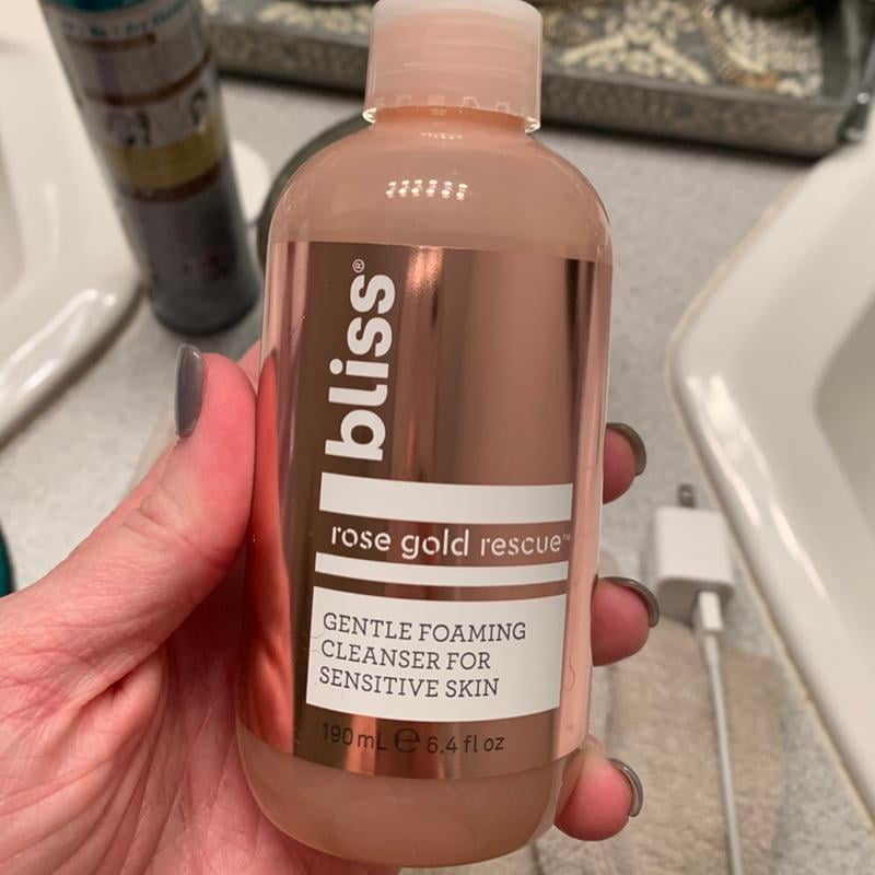 bliss rose gold face wash