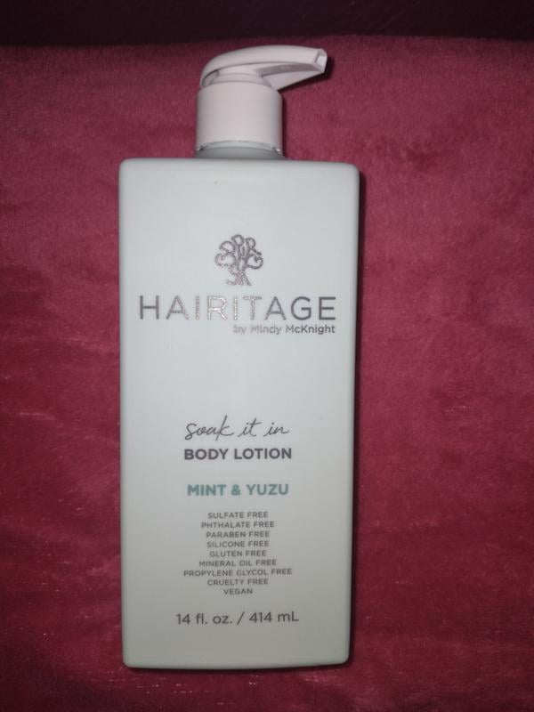 Hairitage Soak It In Mint & Yuzu Scented Body Lotion | Niacinamide