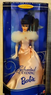 sachin and babi light blue dress 1991 Nostalgic Enchanted Evening Brunette Barbie Figurine  Sell4Value