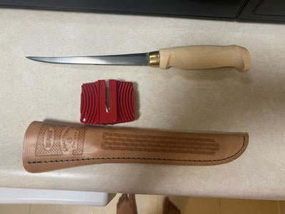 Rapala FLF6 Fillet Knife with Leather Sheath and Sharpener