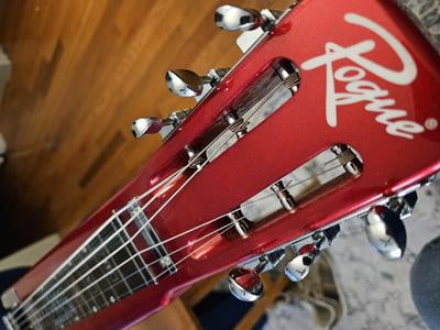 Rogue RLS-1 Lap Steel Guitar, Metallic Red with Stand, Gig Rogue RLS-1 Lap Steel Guitar, Metallic Red with Stand, Gig