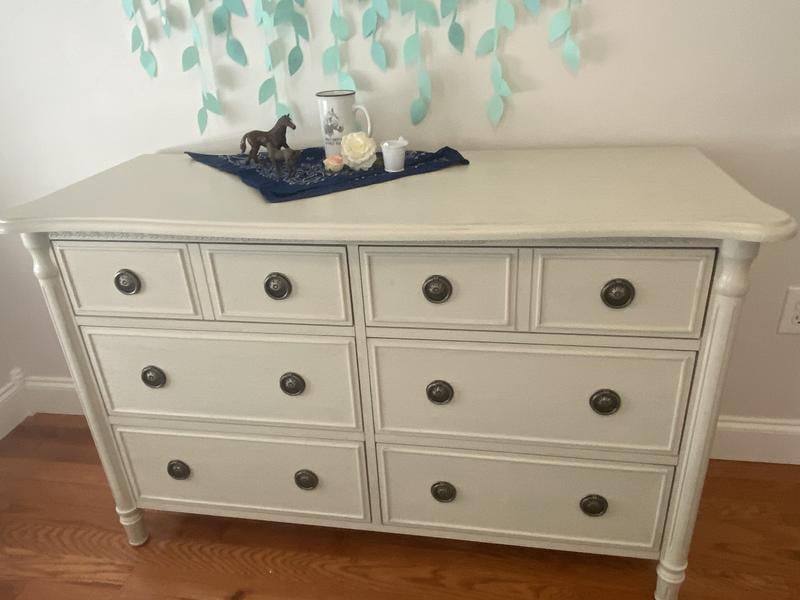 evolur julienne 6 double dresser antique grey mist JULIENNE Dresser