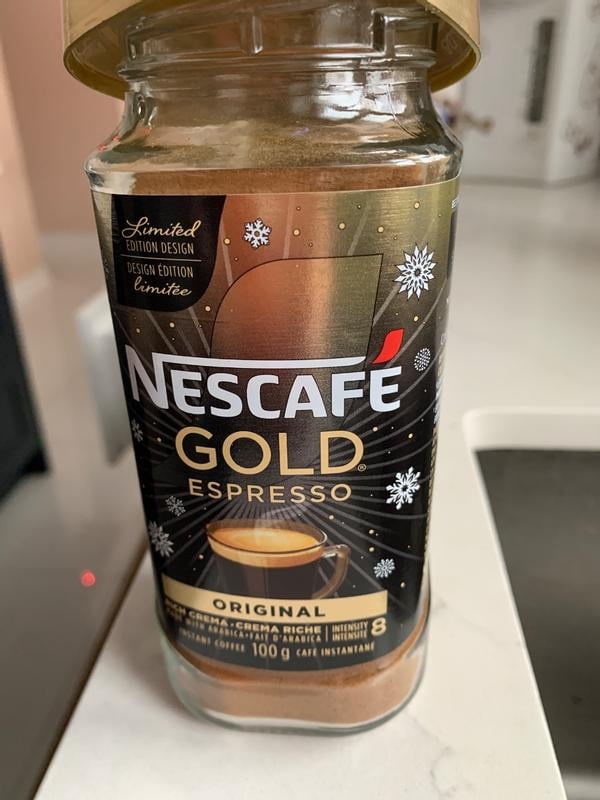 Nescafe GOLD Espresso Premium Instant Coffee, Espresso With Layer