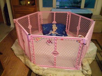 north states 6 panel navy portable indoor outdoor baby superyard playard