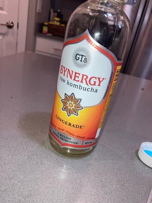 GT.S Synergy Real Kombucha Gingerade, 16 fl oz, Fermented Drink