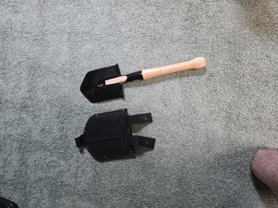 Cold Steel Special Forces Shovel, 92SFS, Hardwood Handle, Steel