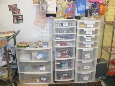 GHF Plastic Storage Drawer Cart, Medium Home Organization Storage