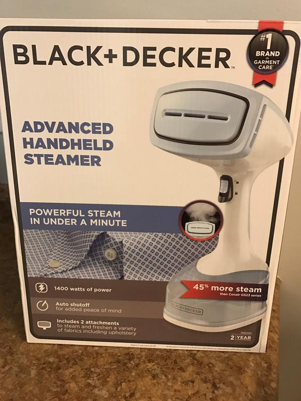 black and decker advanced handheld steamer reviews