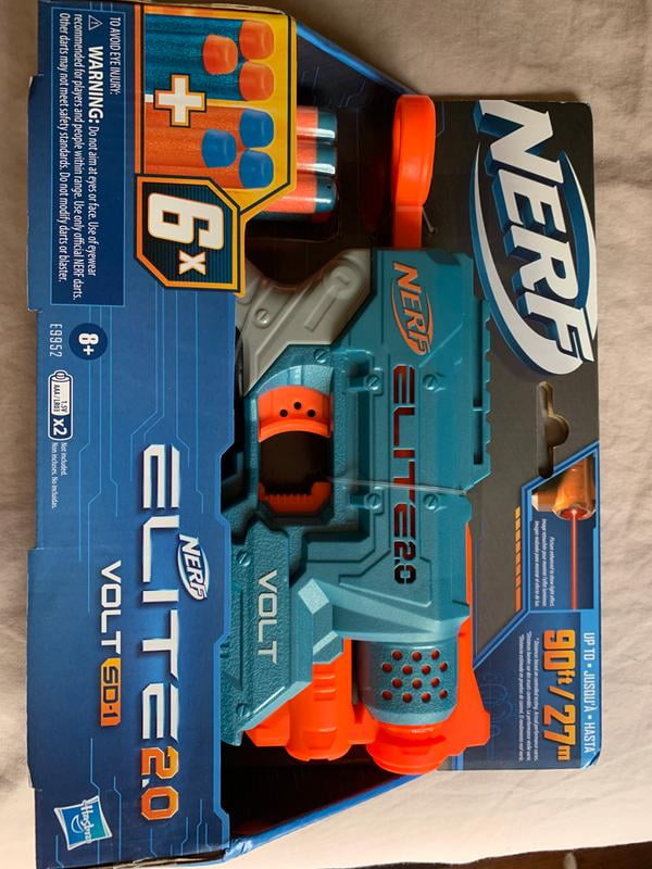 Nerf Elite 2.0 Volt SD-1, Includes 6 Official Nerf Elite Darts, for Kids  Ages 8 and Up 