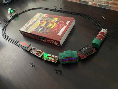 santa express christmas train set walmart